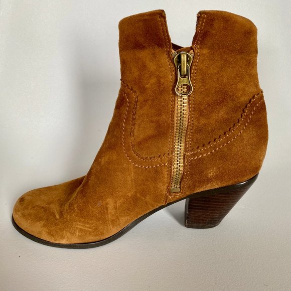 Sam Edelman Louie Fringe Bootie Tan Suede - Picture 2 of 4